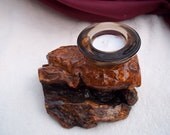 Burl wood Candle Holder  (114)