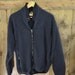 vintage 80s REI navy blue zip fleece zip up / unisex medium