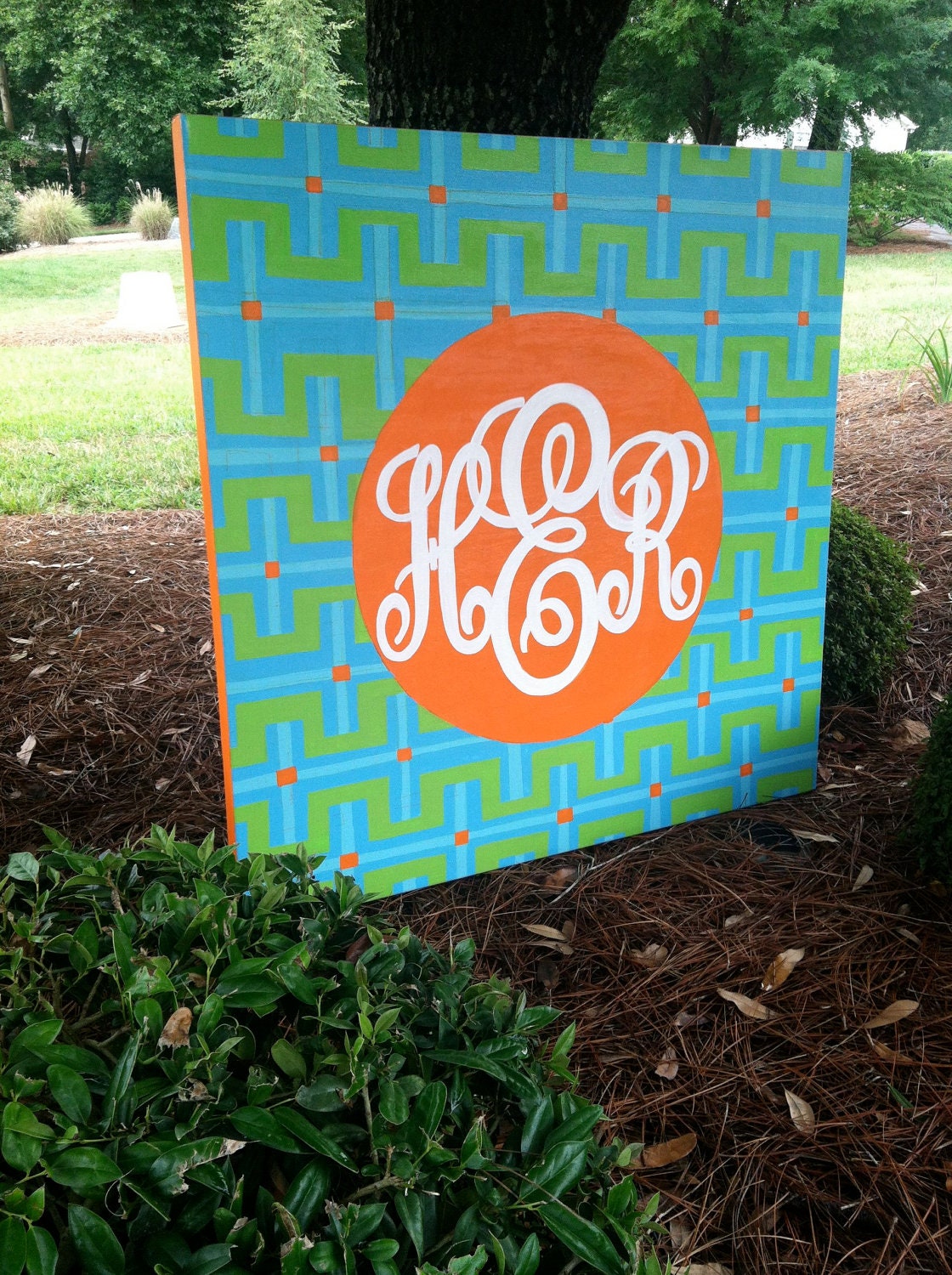 40"x40" Monogram Canvas