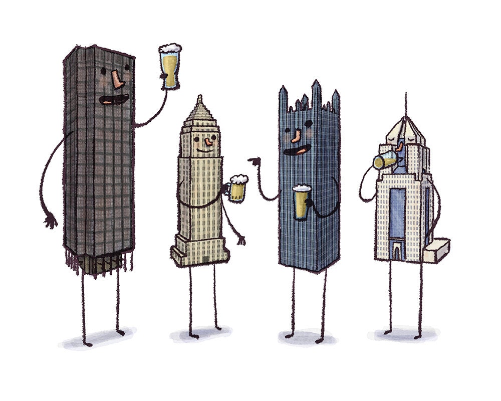 Pittsburgh- Beer night 8x10
