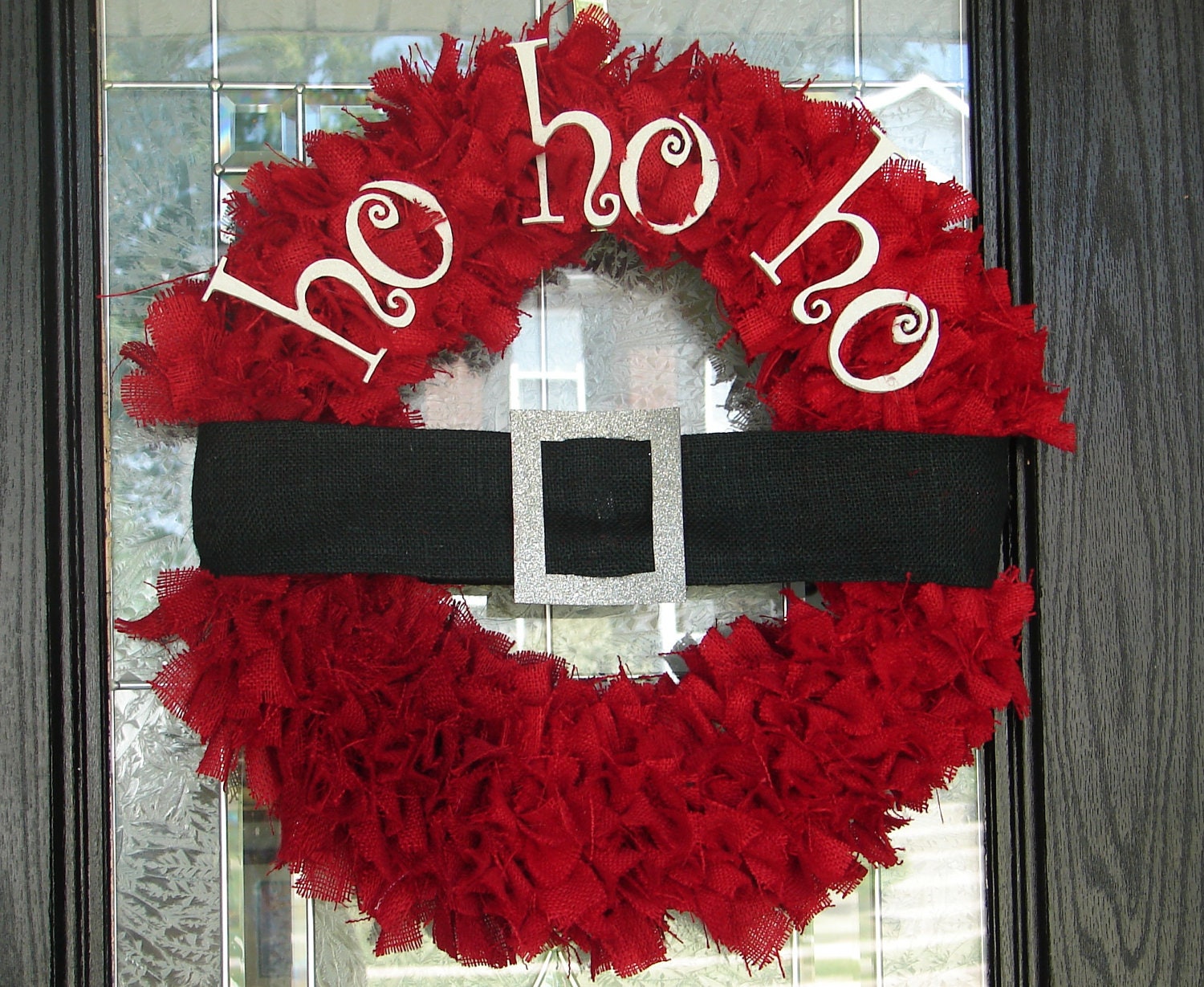 Santa Ho Ho Ho Wreath