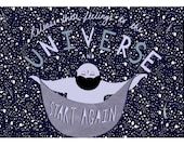 Universe A4 illustration print  'START AGAIN'