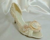 Lacey Rose ... has a shabby chic hand made rosette to adorn the toes