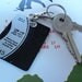 Keyring 1980's Music Silver Key Ring Handmade Recycled Vintage Vinyl Record