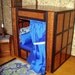 Medieval Cupboard Bed, Dollhouse Miniature 1/12 Scale