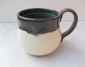 Handmade Pottery Mug // Ceramic Coffee Mug // Rustic Blue