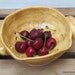 Ceramic Berry Bowl // Colander in Honey Yellow
