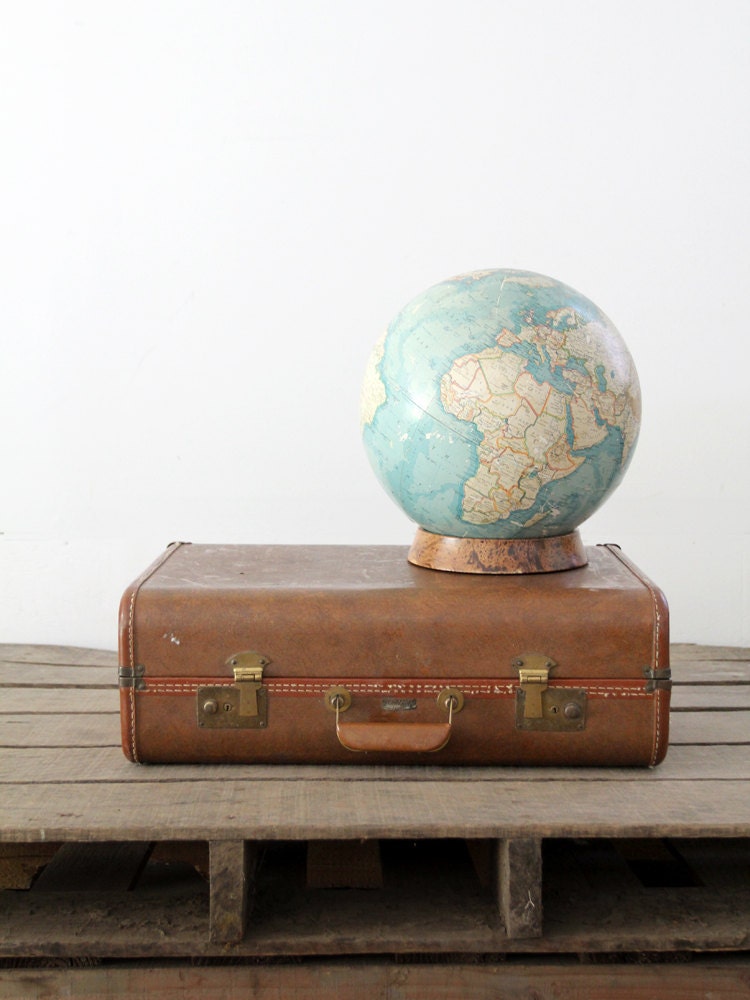 vintage suitcase / 1960s towncraft luggage