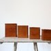 1950s Kitchen Canisters // Vintage Wood Dovetail Containers