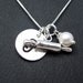 Personalized Necklace, Hand Stamped Jewelry, Monogram Necklace, .925 Sterling Silver - Baking Delight