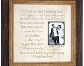 I Loved Her First Father of The Bride Gifts Custom Wedding Frame Parents Wedding Gift (16 X 16 )