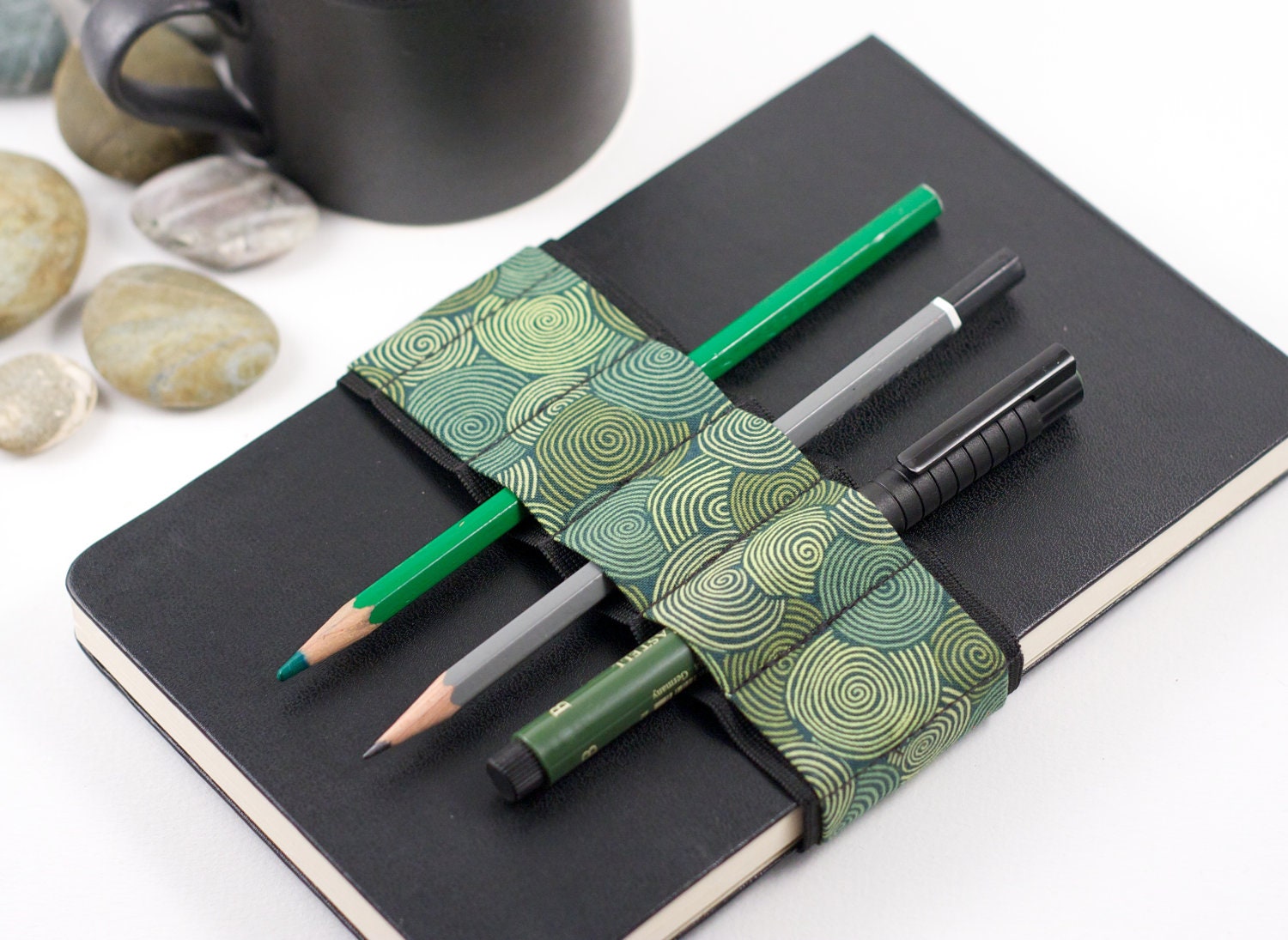 Journal Bandolier / Vertigreen / alt pencil case