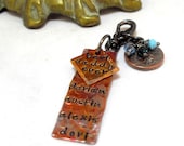 Personalized Keychain, Monogram key chain, Tree charm, birthstones, gunmetal key chain, swivel key chain, best daddy ever monogram gift