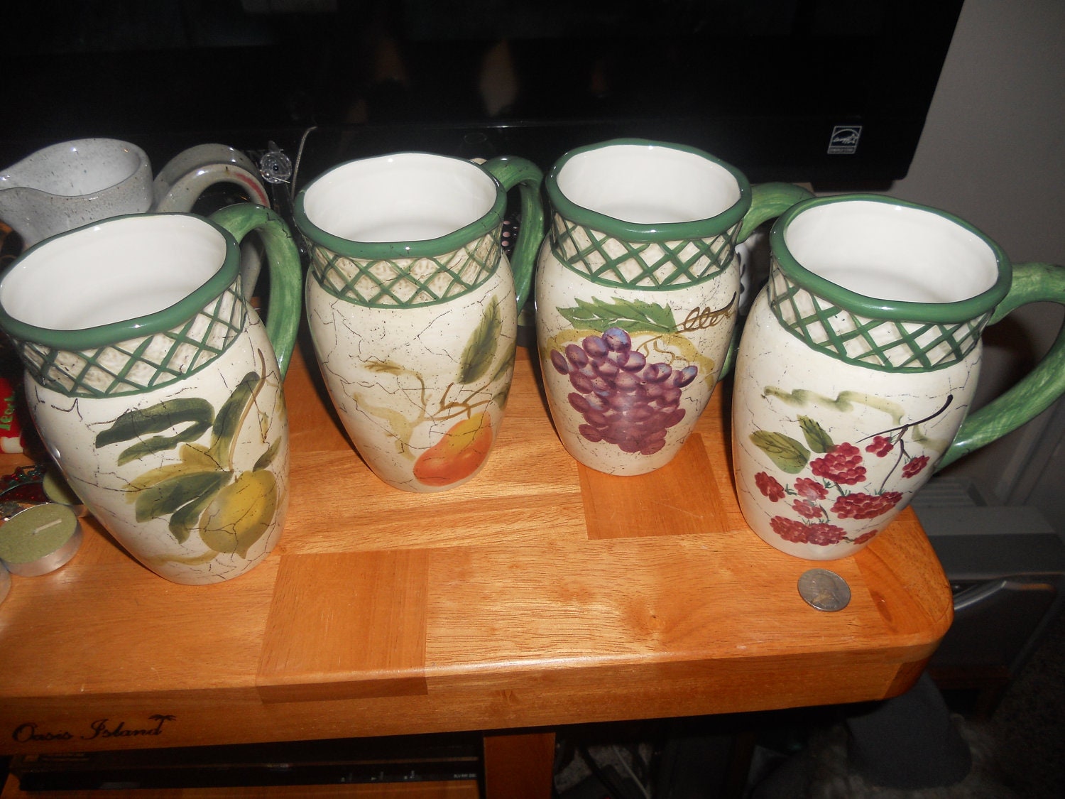 set of 4 large coffee mugs
