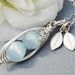 2,3 or 4 Peas In A Pod - Sterling Silver Personalized Peapod. Czech Faceted Stones For Moms, Friends, Brides Bridesmaids or Shower