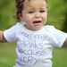 Mommy Drinks Because I Cry - Funny Baby ONESIE - Your color choice