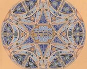 Queen Esther - Purim - Judaica Jewish Star Signed Hebrew Art Print by Adam Rhine
