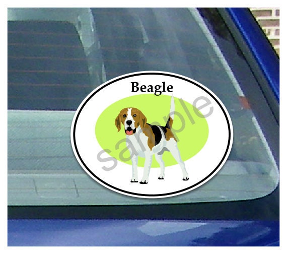 Items similar to Beagle Dog Car Window Decal Sticker on Etsy