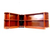 Corner Shelf  Mid Century Modern Furniture Low Wooden Sectional Shelves