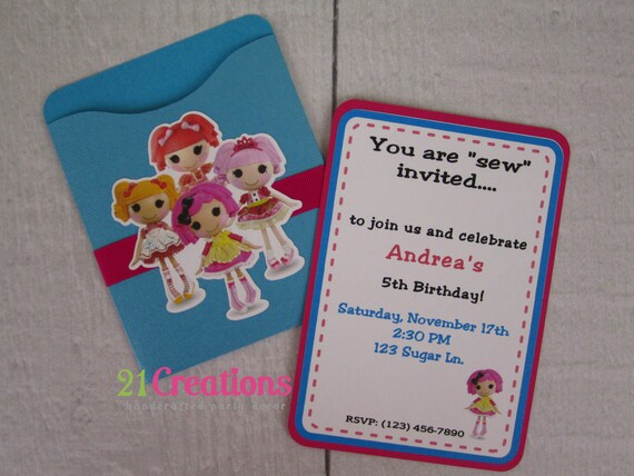 Lalaloopsy invitations - set of 8 Il_570xn