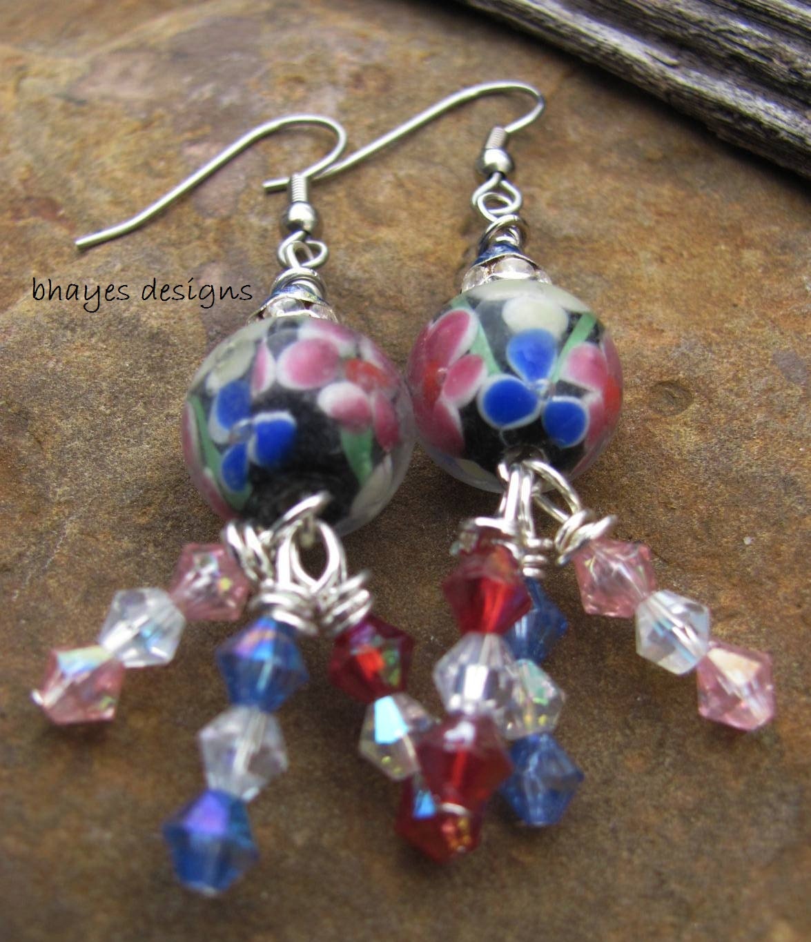 Floral Dangle Earrings