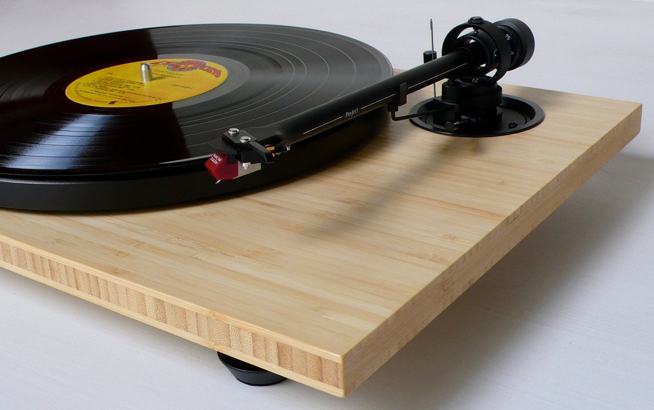 Audiowood Chirp Bamboo Turntable