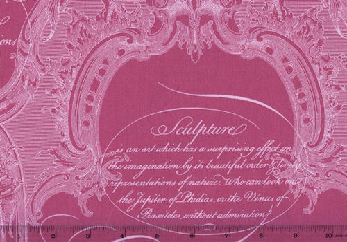 FQ Rose Pink Quotes Sayings Fabric Blythe ANNA GRIFFIN