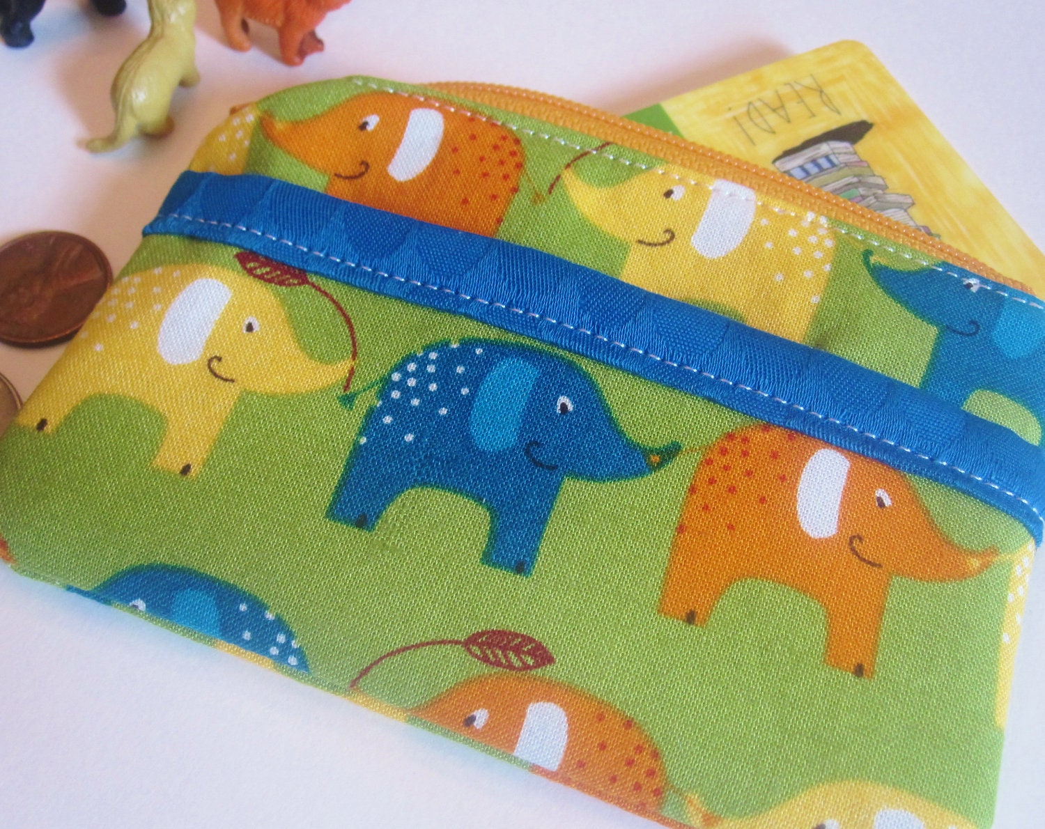 Kids Mini Wallet- Elephants on Parade