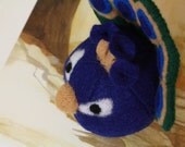 roly poly peacock doll