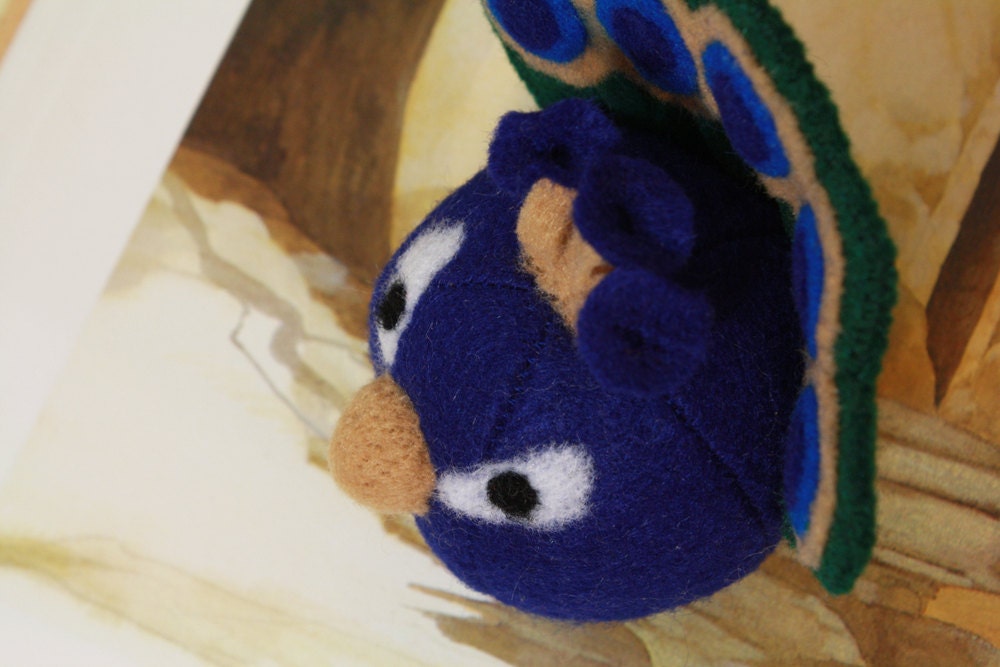 roly poly peacock doll