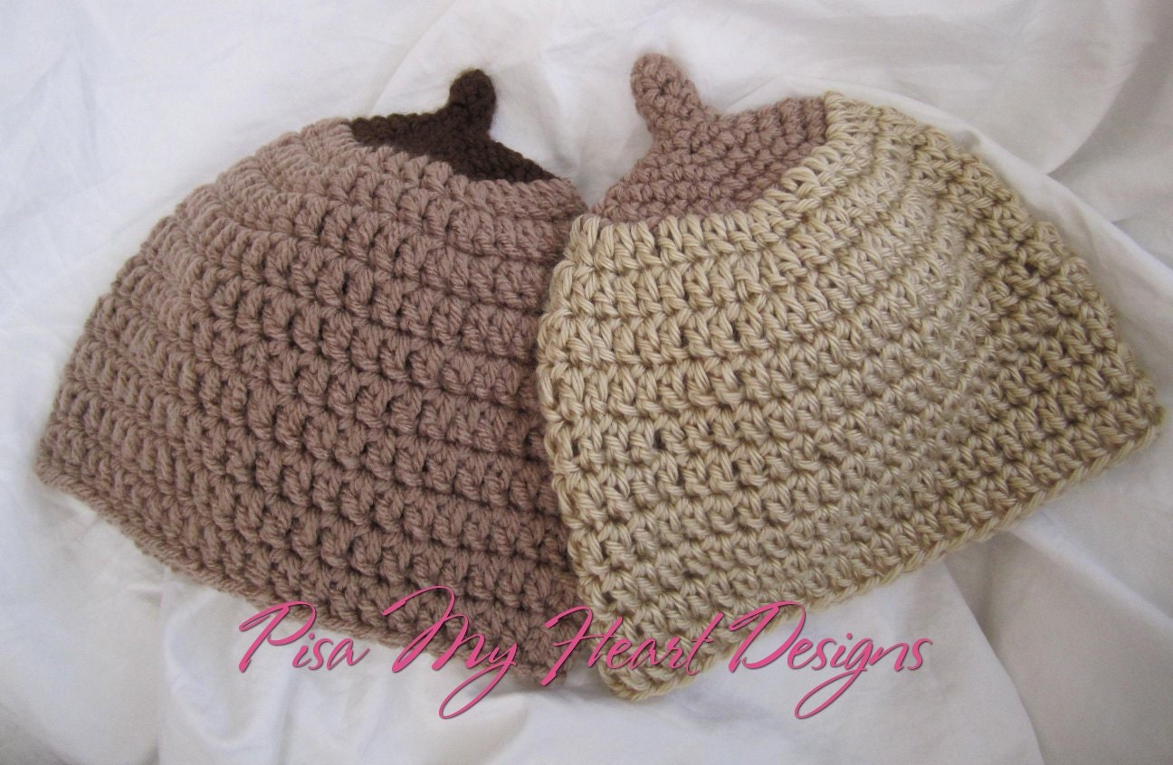 Baby Boobie Beanie - Crochet Breastfeeding Hat - Photo Prop