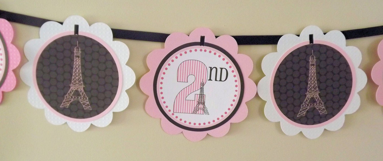 Ooh La La Collection: Happy Birthday Word Banner Il_570xn