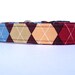 Brown Argyle Dog Collar -1" Wide - Medium & Large sizes