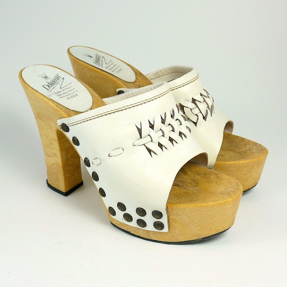 platform clog mules