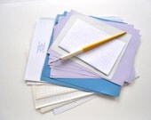 Vintage Mixed Writing Paper Scrapbooking Collage Bundle