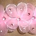 Delicate Pink Mesh Flower Hair Clip