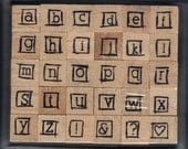 BRAND NEW Studio G  wooden Alphabet stamp set (30 stamps)