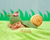 Snail Photo Prop Crochet - Newborn