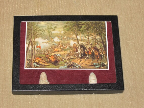 SALE 20% OFF / Authentic Civil War Bullets and Reproduction Prints & Engravings