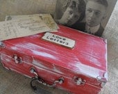 Cottage Chic Vintage Distressed Custom  Unique Personalized Gift Keepsake Love Letter Box You Pick Your Colors