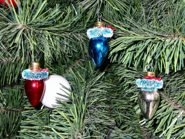 Patriotic Light Bulb Ornaments - Set of 3