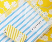 Personalized Lucite Tray - Simple Stripe  - Choose color & personalization