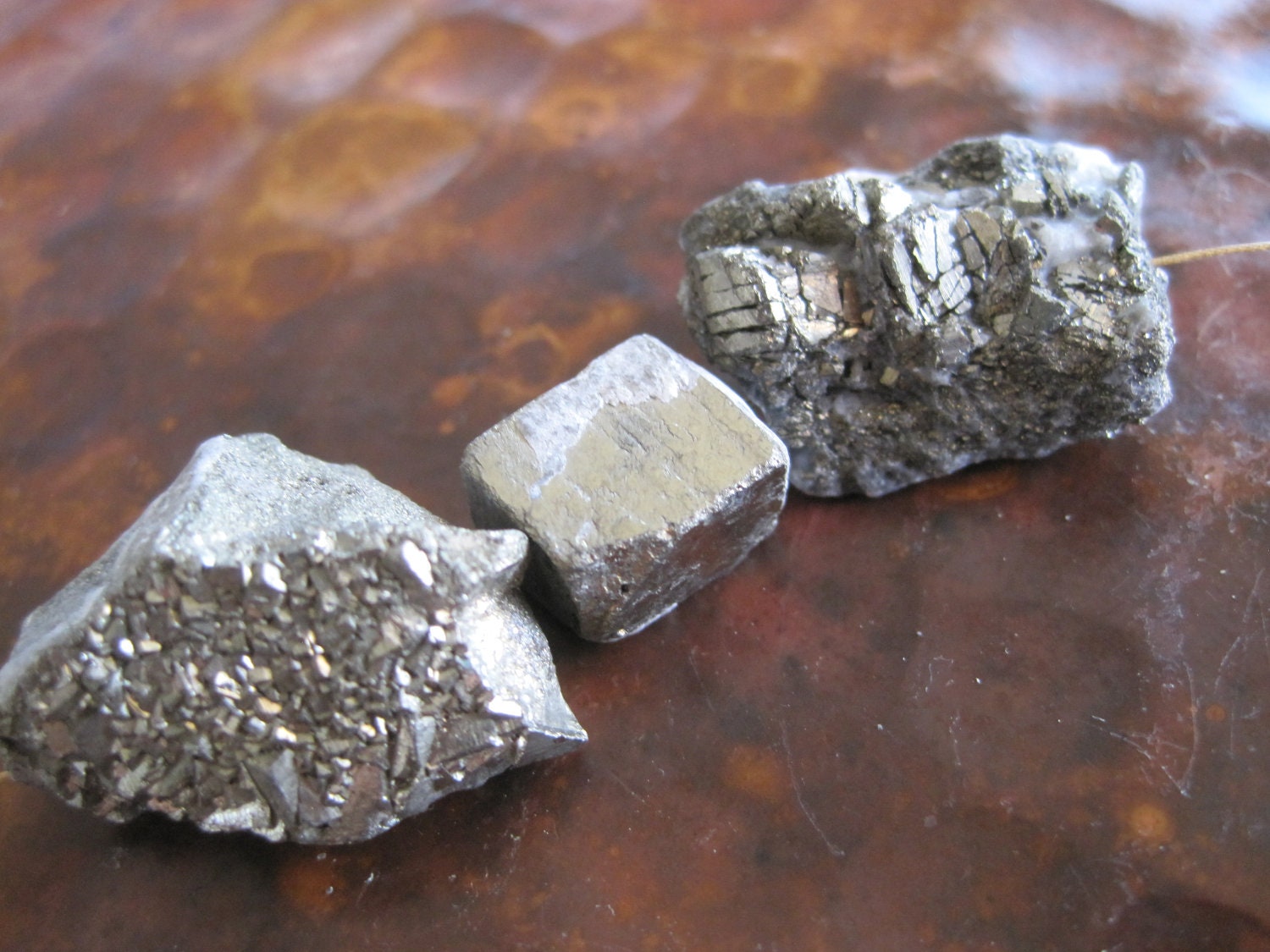 Rough Pyrite Beads Raw Natural Crystal Structure Fool's Gold Gem Rock Stone Destash Jewelry Making Supply