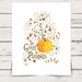 Halloween Typography Printable The Great Pumpkin 8x10 Fall Decor