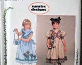Simplicity 7087 Girl's Dress and Purse Pattern, Sizes 2, 3, 4