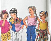 New Look 6691, Children's T-Shirt, Skirt, Trousers, Shorts, and Top Pattern, Sizes 3 through 8