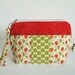 Zipper Pouch Makeup Case Accessory Bag: Strawberry Patch Minne Pouch, Ready to ship