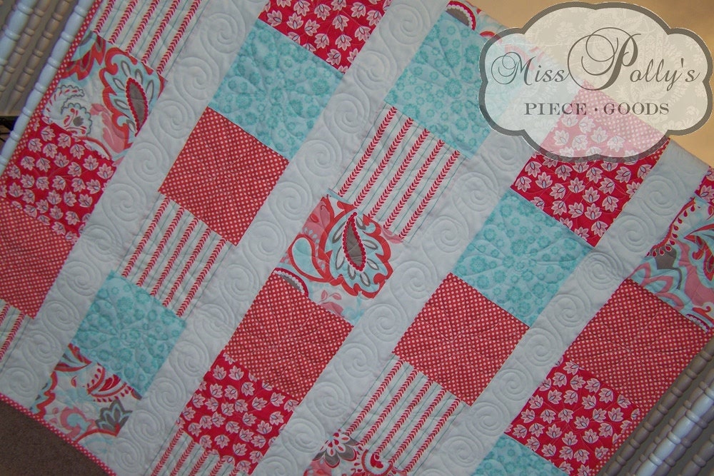 Baby Crib Bedding- Design Your Own Baby and Toddler Quilt in Fabrics You Choose