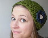 PDF CROCHET PATTERN Ribbed Slouch Hat in All Sizes