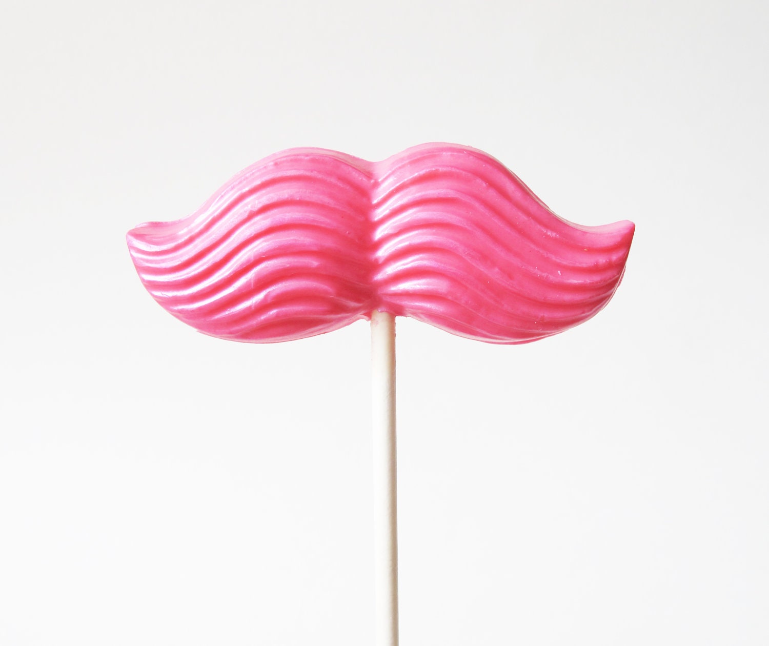 5 Mustache Lollipops: Bubblegum Gentlemen